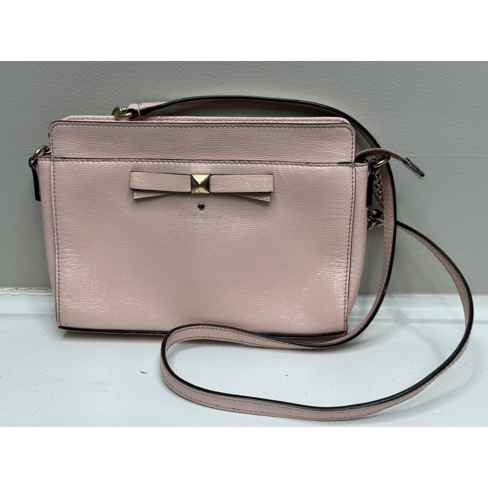 Kate Spade New York Beacon Court Angelica bow‎ crossbody bag Pink
